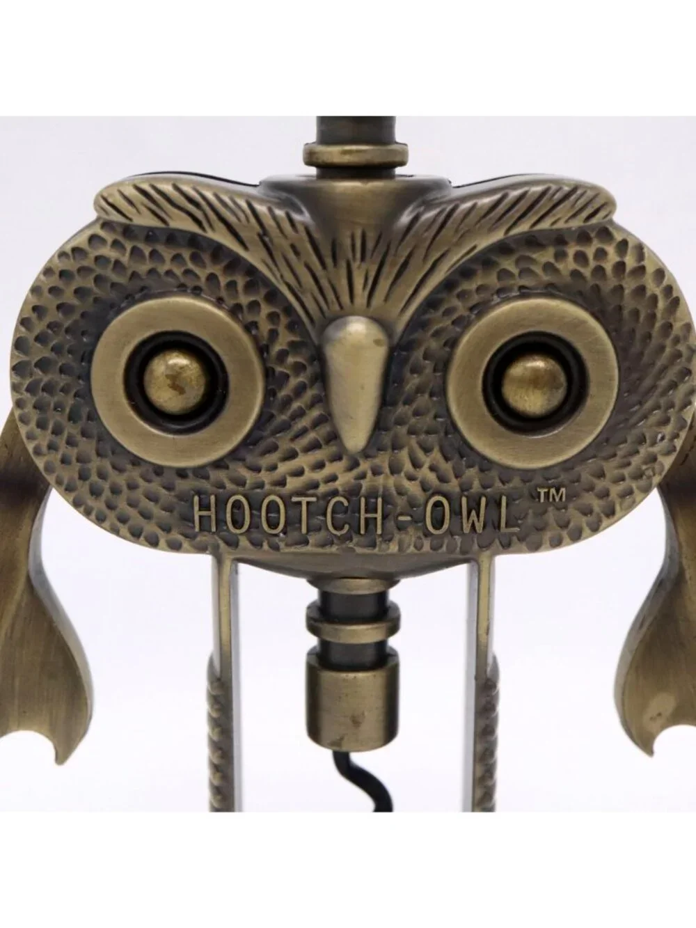 Hootch Owl Corkscrew Wine Bottle Opener 8” Richard Smythe Heavy Cast Metal